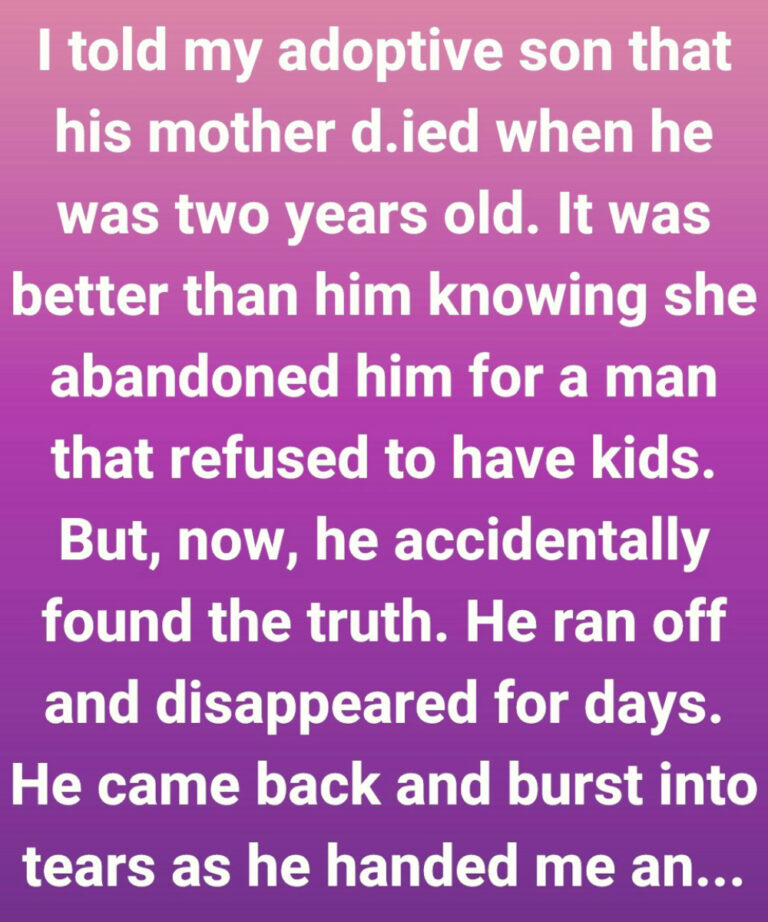 I Thought I Was Protecting My Son — Until the Truth About His Mother Broke Our Family