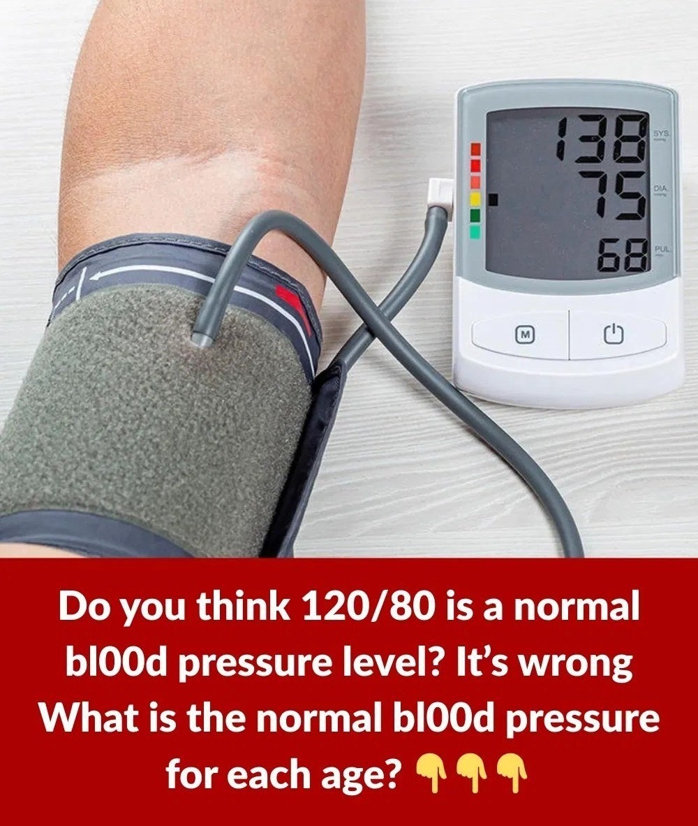 What is normal blood pressure for each age group?