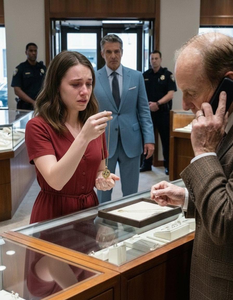 After the divorce, I walked out with a cracked phone and my mother’s old necklace—my last chance to pay rent. The jeweler barely glanced at it… then his hands froze.