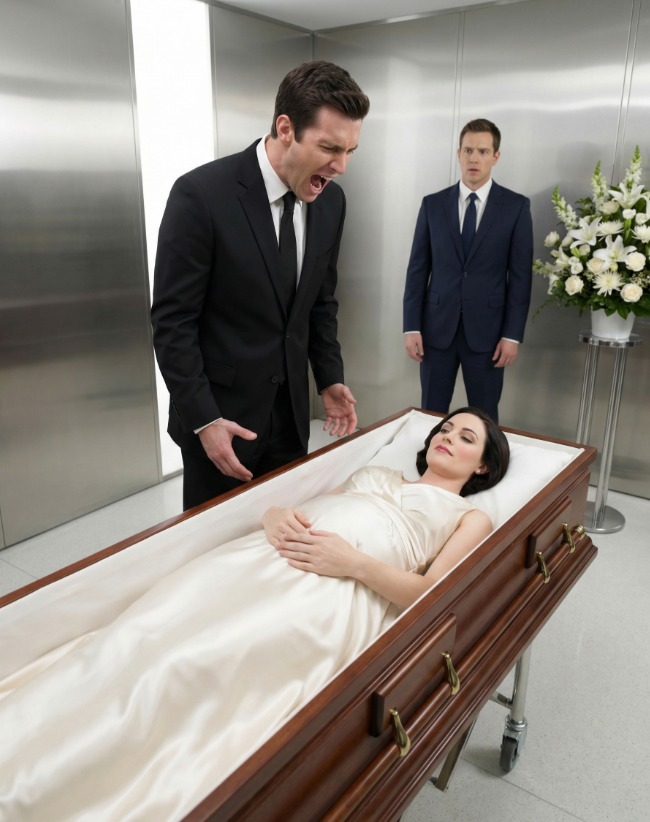 During farewells to his pregnant wife, a husband asked to see her one last time and noticed a movement that immediately alerted everyone.