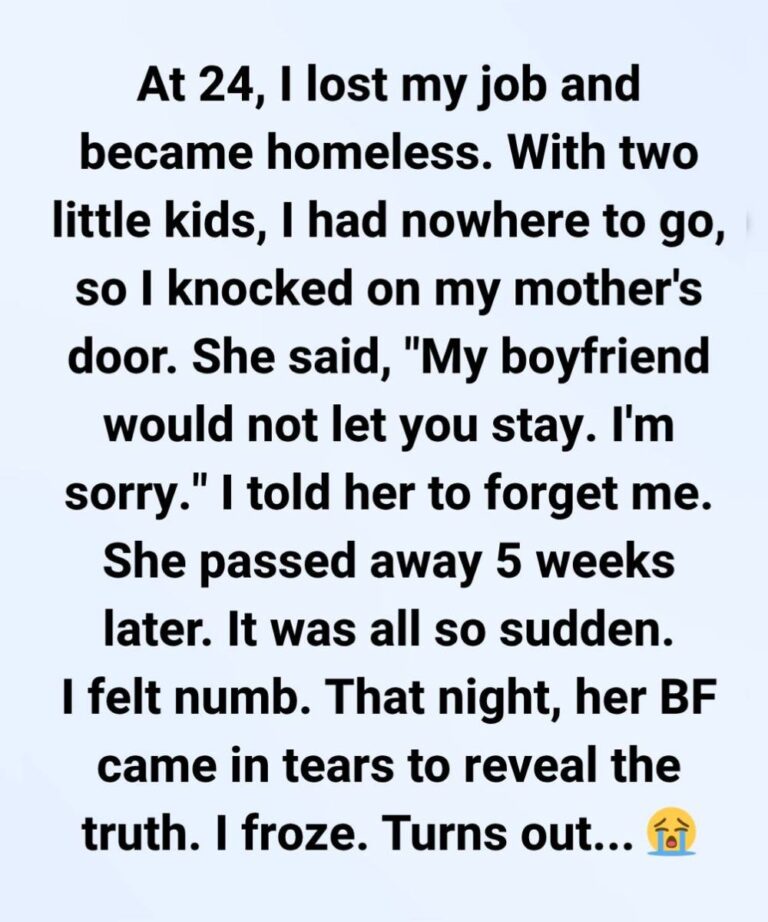 When I Was Homeless, My Mother Shut the Door — I Only Learned the Truth After She Died