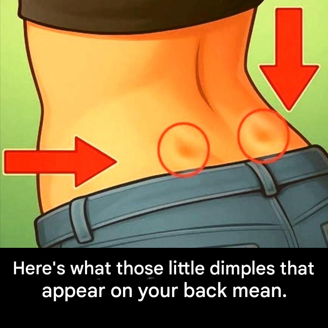 If you have these two dimples in your lower back, here’s what they mean.