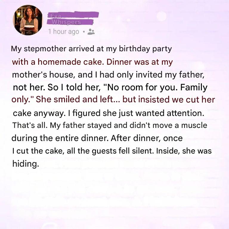 I kicked my mother-in-law out of my birthday party — what was hidden in the cake broke me.