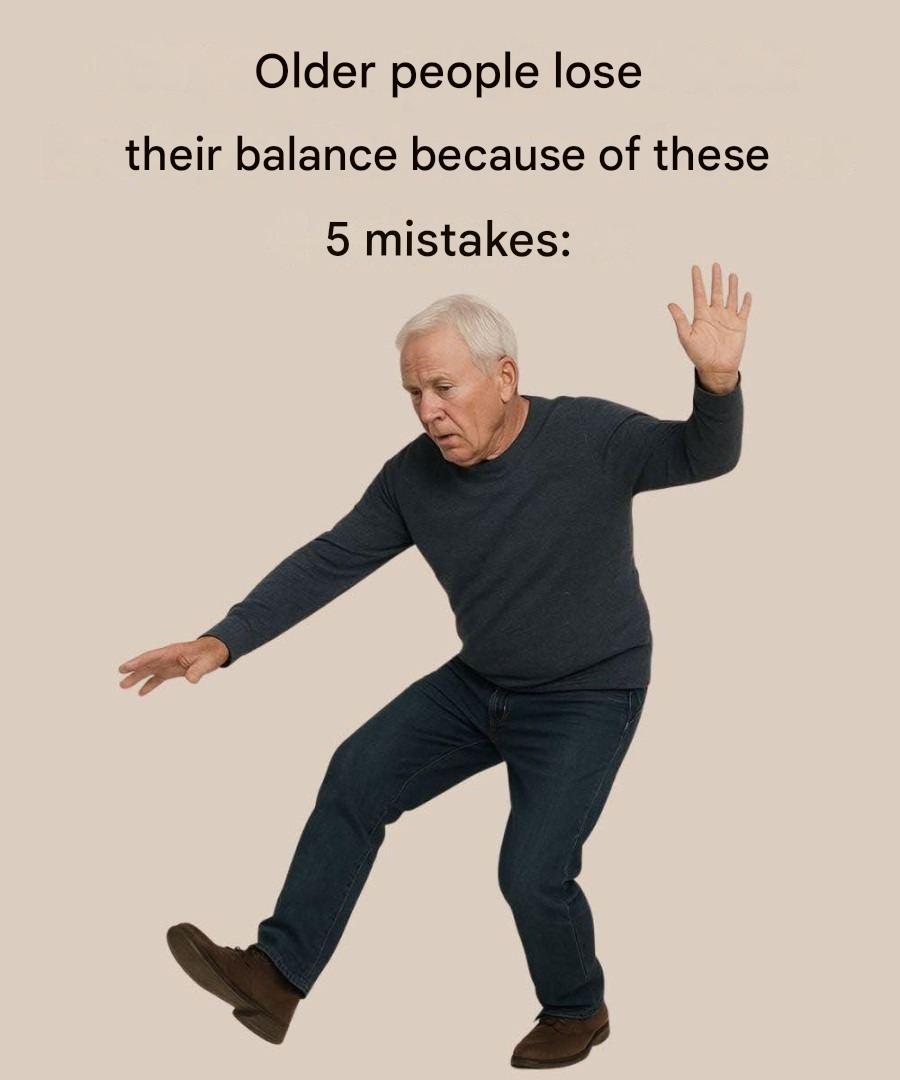5 common mistakes that cause older people to lose their balance
