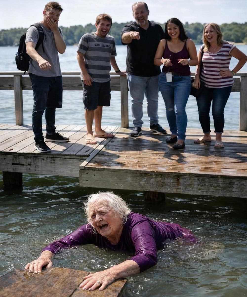The grandson pushed his grandmother into the lake, knowing full well that she couldn’t swim and was afraid of the water, just for fun: relatives stood nearby and laughed, but none of them could even imagine what this woman would do as soon as she got out of the water.