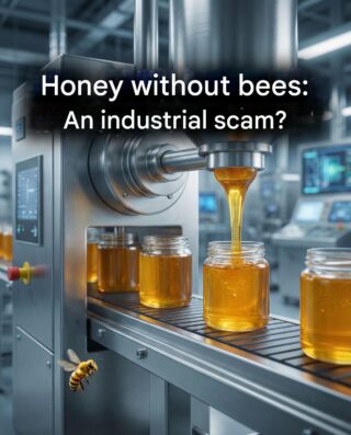 Industrial honey, this product made in a factory without a single bee…?
