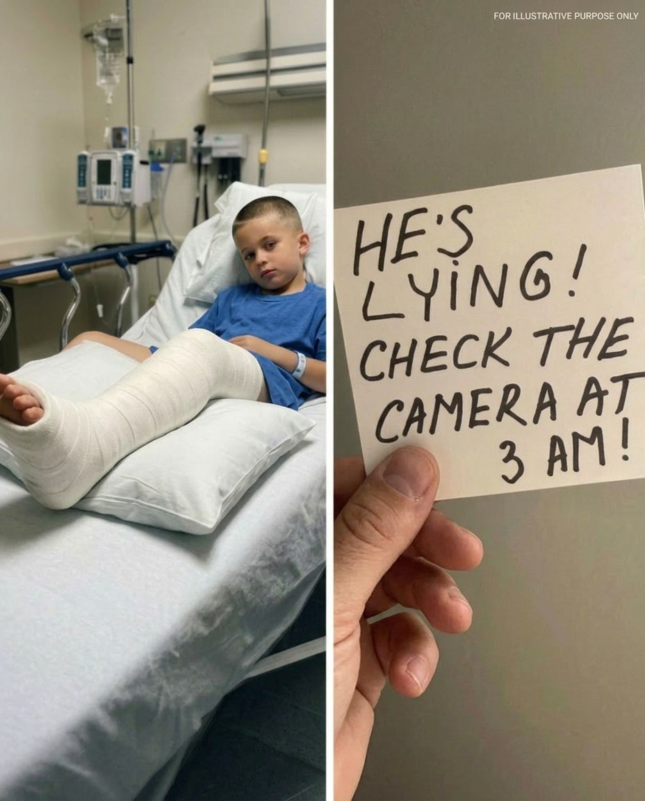 I Went to the Hospital to Care for My Son After He Broke His Leg – Then the Nurse Slipped Me a Note, ‘He’s Lying. Check the Camera at 3 a.m.’
