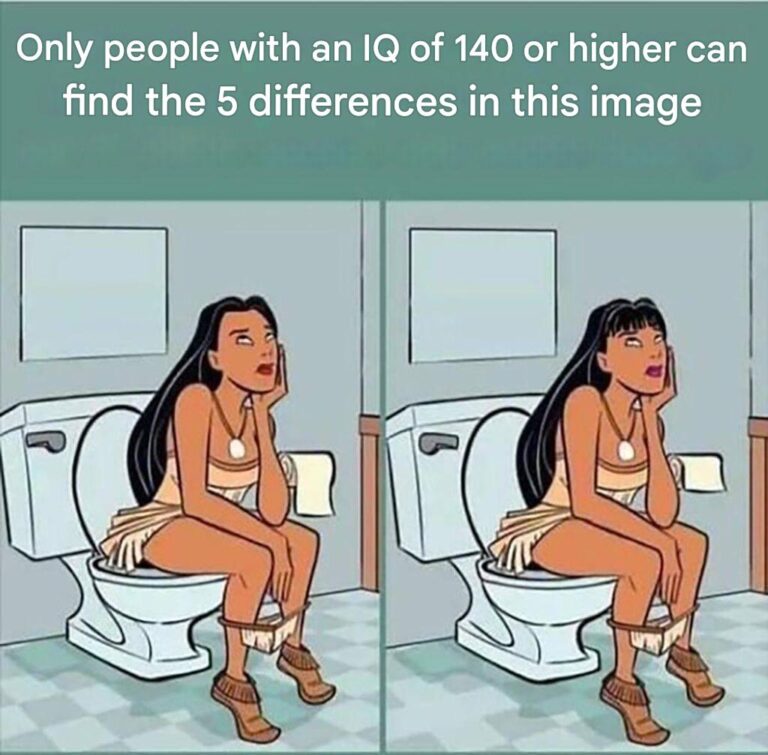 Test: Only a person with an IQ of 140 can find the 5 differences