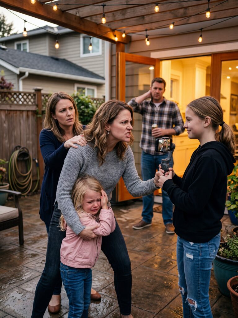 “Mommy, I Didn’t Like That…” My 4-Year-Old Daughter Whispered After My Sister-In-Law’s ‘Fun Game’ Left Her Shaking In The Backyard — And That Was The Day I Chose Consequences Over Family Silence
