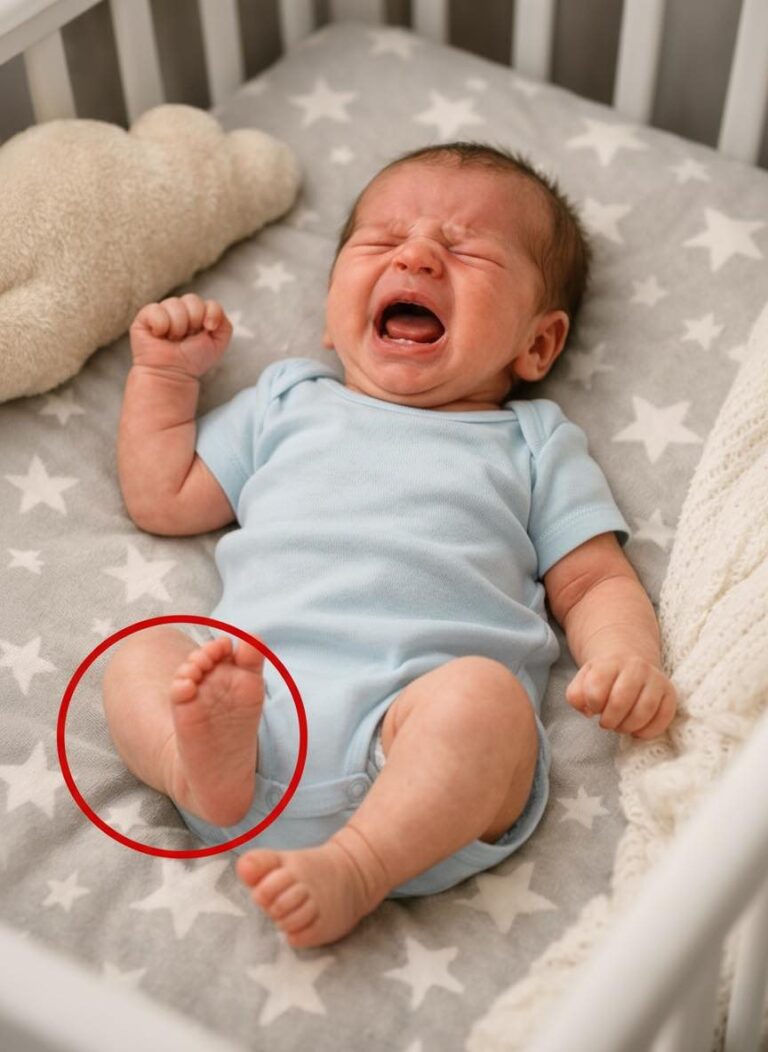 The baby cried for three days straight and barely slept. Doctors insisted it was just colic and prescribed medication, but the crying didn’t stop.