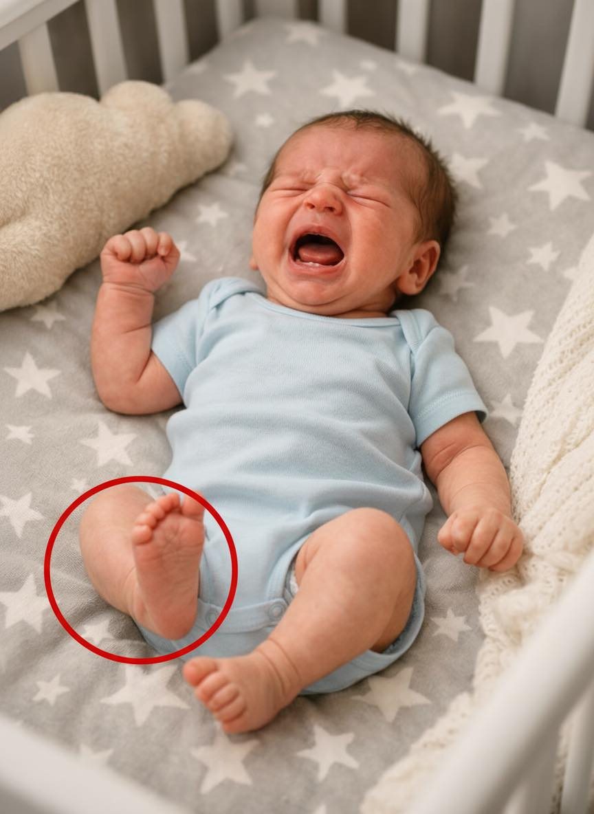 The baby cried for three days straight and barely slept. Doctors insisted it was just colic and prescribed medication, but the crying didn’t stop.