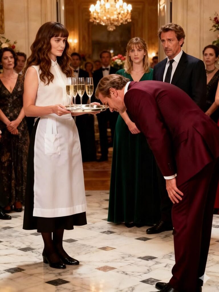My husband forced me to act as a maid at his graduation party, and even bragged about his mistress… but everyone was stunned when the big boss bowed to me and called me “Madam President”.