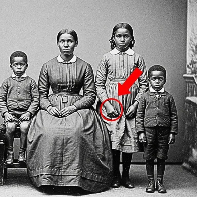 It was just a simple family photograph from 1872, but look more closely at the sister’s hand