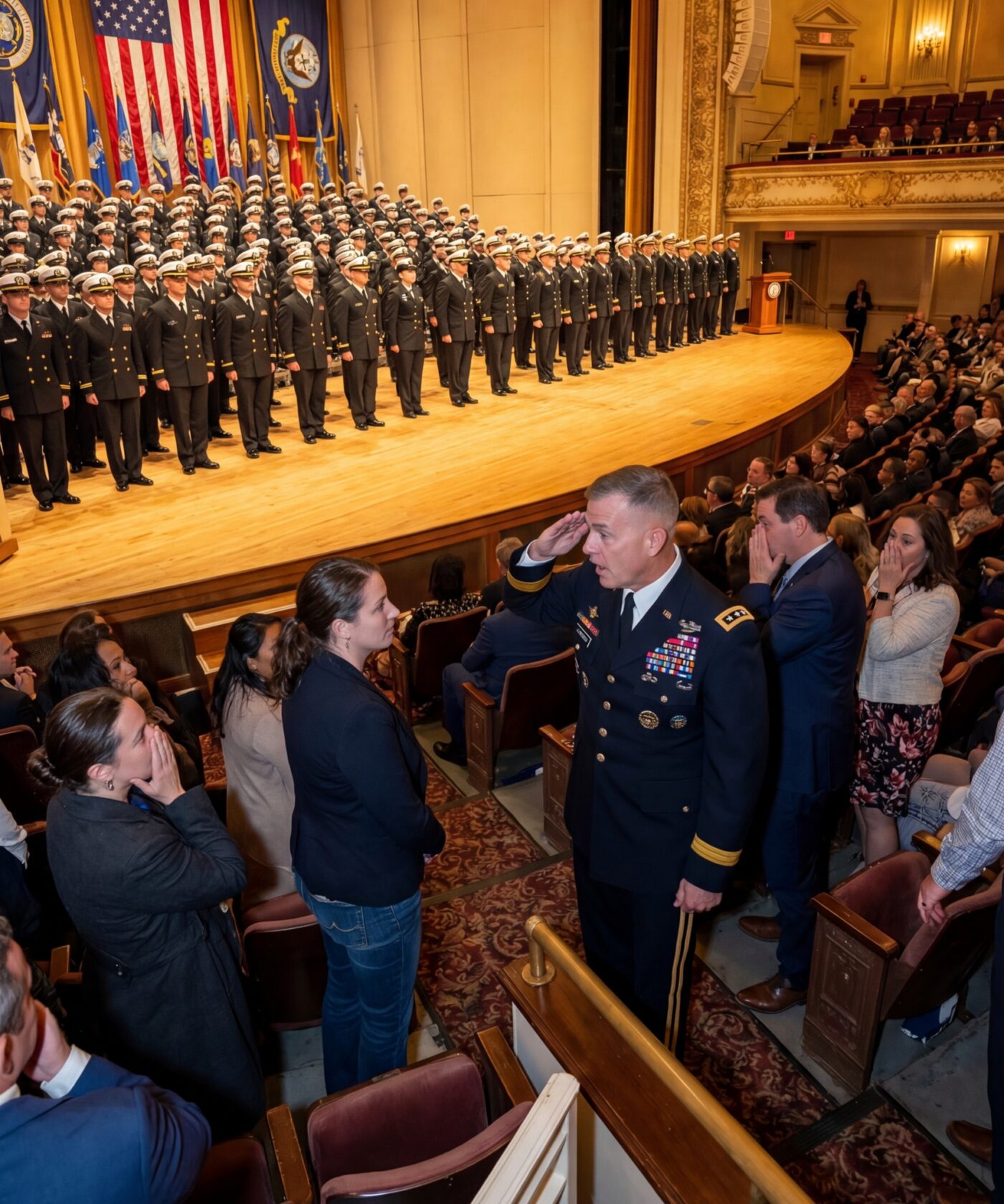 My family thought I’d quietly left the Navy, so I stayed silent at my brother’s SEAL graduation — until a general suddenly stiffened, saluted, and said, “Colonel… you’re here?”