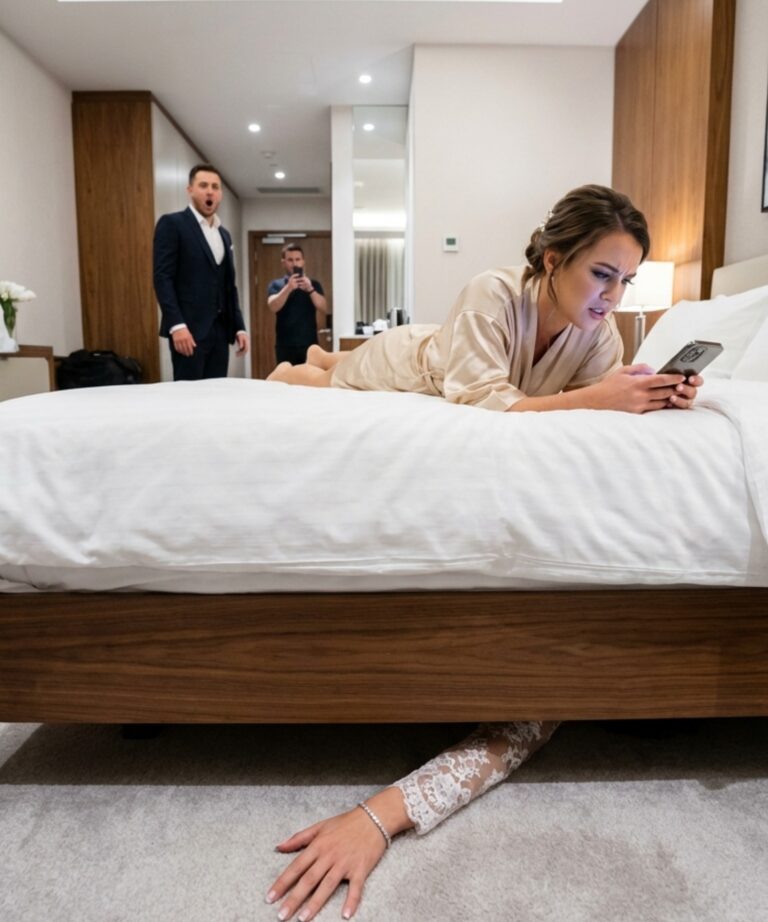 I thought it was just a harmless wedding-night prank — until a stranger walked into the room and turned on speakerphone.