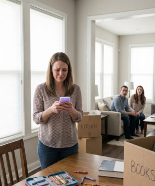 Three days after we moved in, my phone rang. “Emma?” a trembling voice said. “I used to own your house… I forgot to disconnect a camera.” My heart stopped when he added, “I saw your husband. On your couch. With another woman.” Just then, the front door opened — and Mark walked in smiling.