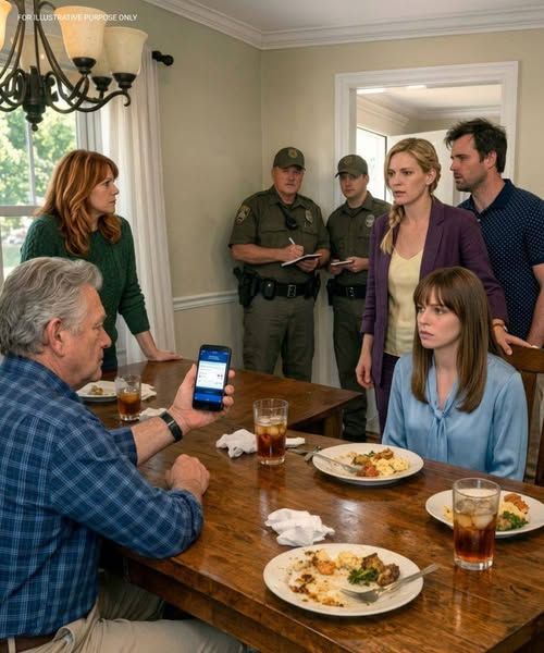 At Sunday dinner, my father casually asked me about the $200,000 he had “sent” me: “You said you needed it for the house,” he smiled. But when the bank confirmed the account had been opened from our IP address, two agents quickly appeared under our chandelier, demanding to know who had committed a crime.