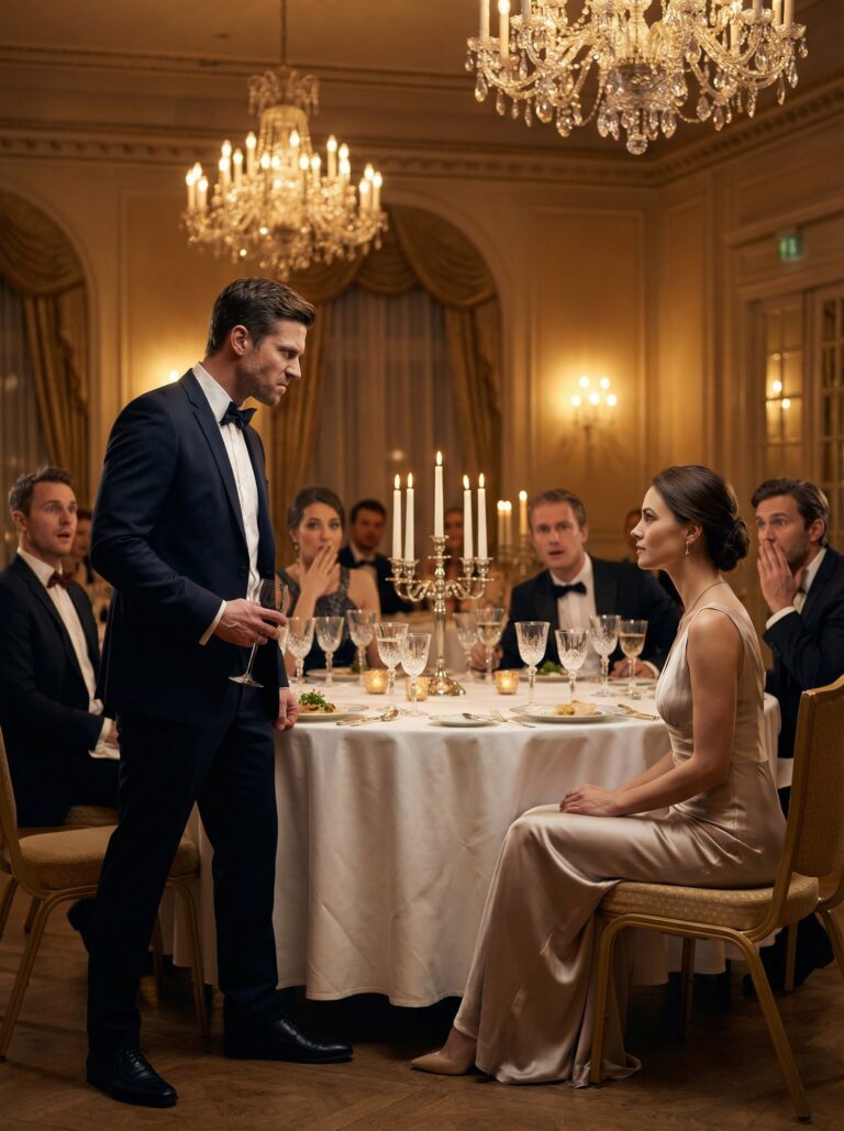 When I refused to pay at that fancy restaurant, he looked at me like a stranger, while his mother wore a smug smile. Suddenly, he spilled his drink on me and said, “You pay or it’s over.” The silence was heavy, a burning sensation in my chest. I slowly wiped myself, met his gaze, and replied, “Very well.” Because what I did next left them speechless, with no way out.