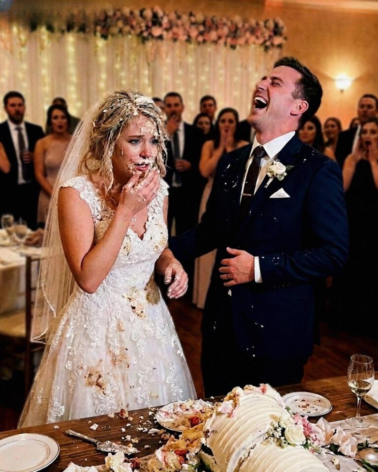 My Groom Smashed My Face Into the Cake During the Cake Cutting as a ‘Joke’ – I Was on the Verge of Tears When My Brother Shocked Everyone