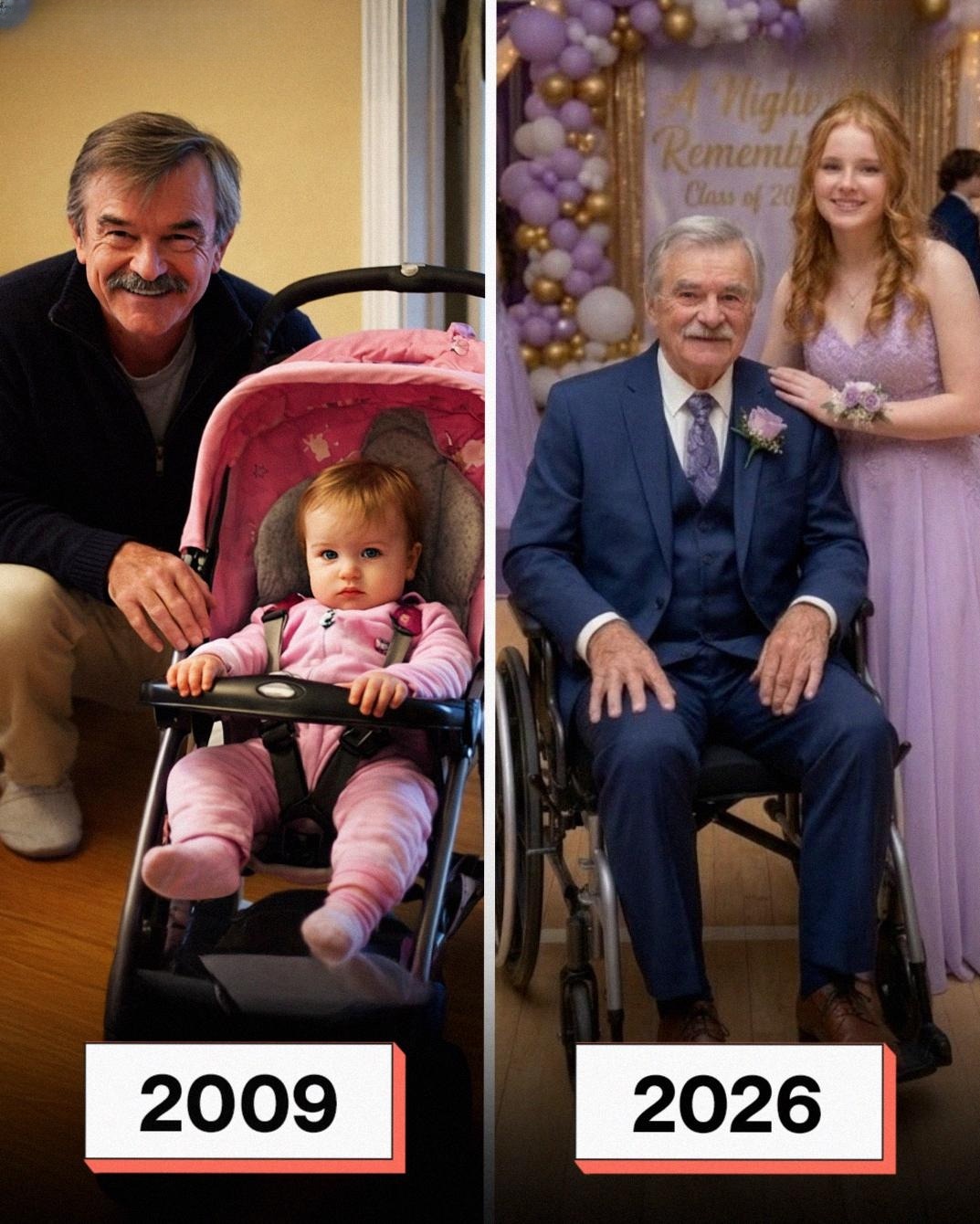 I Took My Wheelchair-Bound Grandpa to Prom After He Raised Me Alone – When a Classmate Made Fun of Him, What He Said into the Mic Made the Whole Gym Go Silent