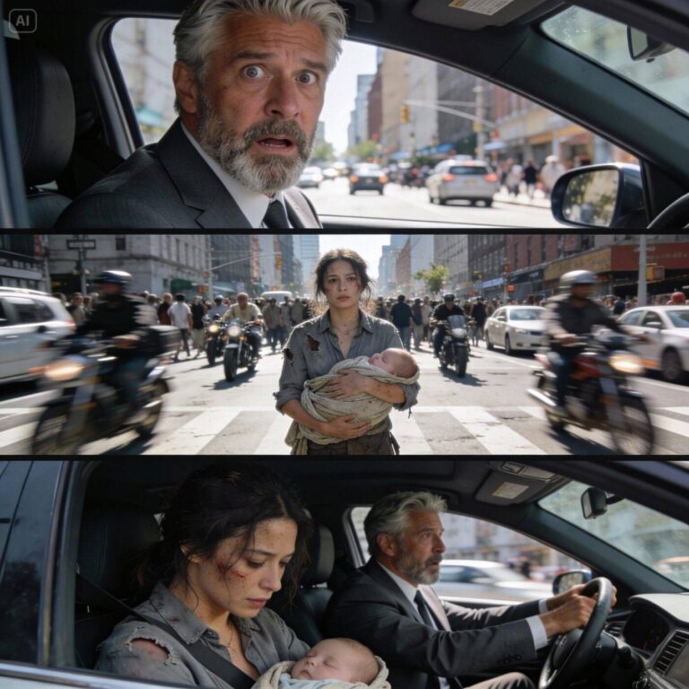 I saw my daughter begging in the street while carrying her baby… She told me her husband had… When I stopped at the red light, I saw my daughter begging, counting coins while holding her baby in her arms.