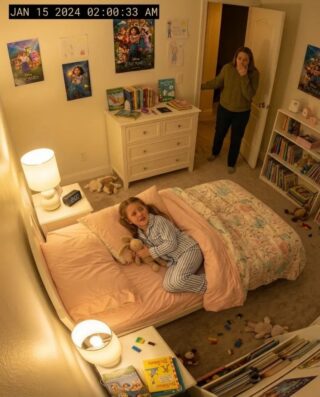 My eight-year-old kept telling me her bed felt “too tight.” At 2:00 a.m., the camera finally showed me why.
