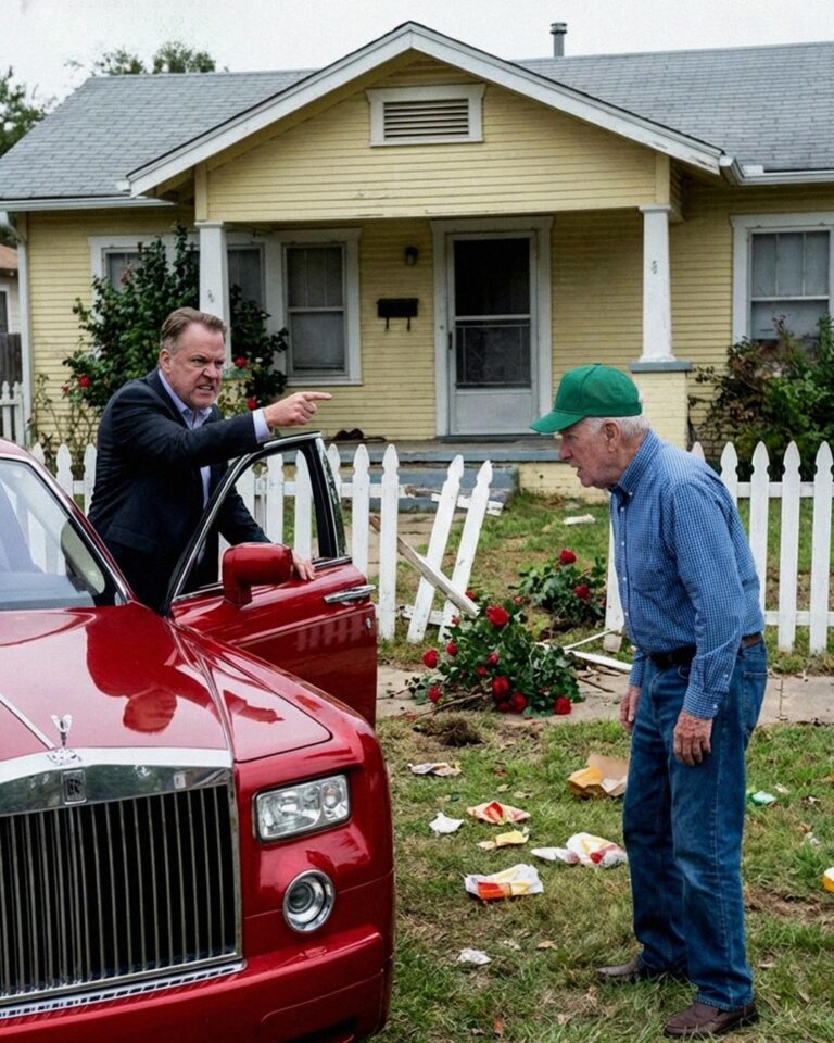 Rich Man Refused to Fix My Fence After Crashing His Rolls-Royce Into It – What I Found in My Yard the Next Day Left Me Speechless