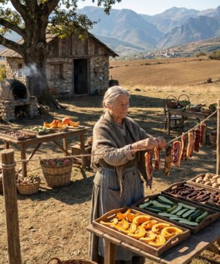 The whole village mocked the widow who kept too much food on the hill.