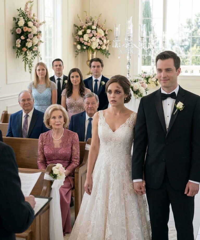 On my wedding day, I showed up with a black eye. My fiancé stood beside me… and when he saw my mother, he smiled. Then he said, ‘It’s so she learns.’ Everyone in the room laughed. And then I did something that sh0cked them all…