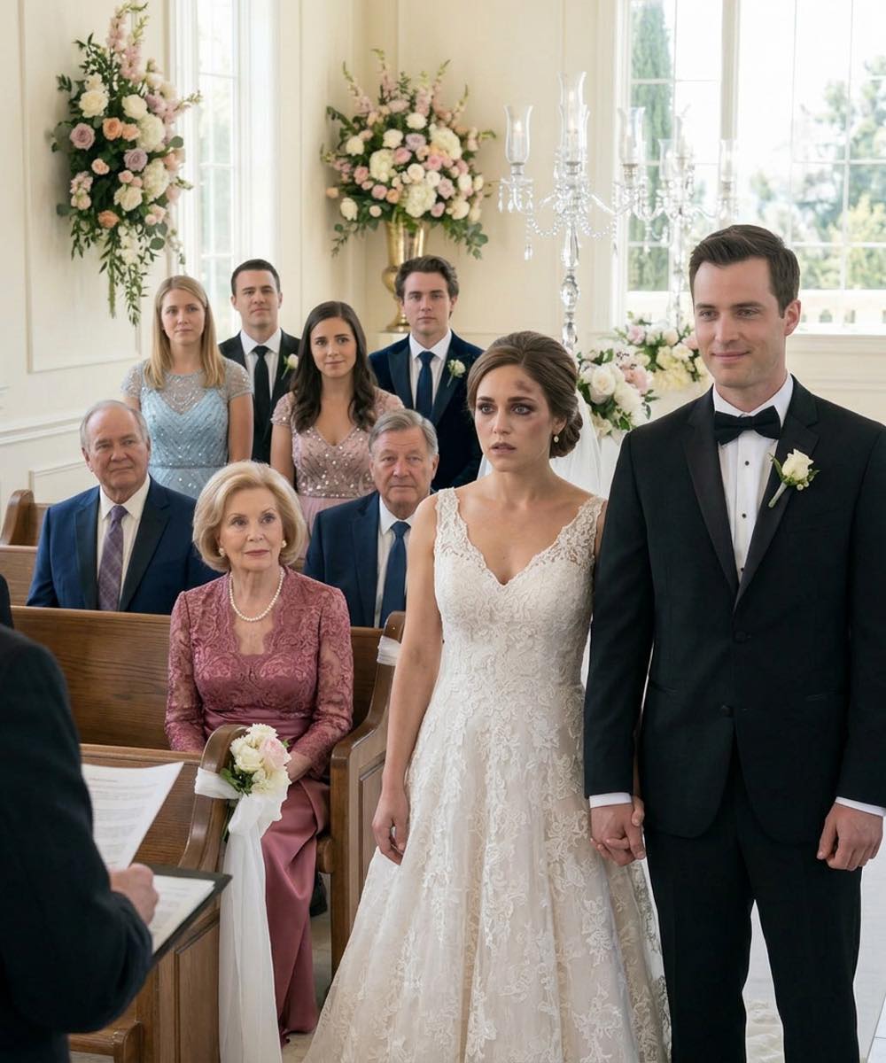 On my wedding day, I showed up with a black eye. My fiancé stood beside me… and when he saw my mother, he smiled. Then he said, ‘It’s so she learns.’ Everyone in the room laughed. And then I did something that sh0cked them all…