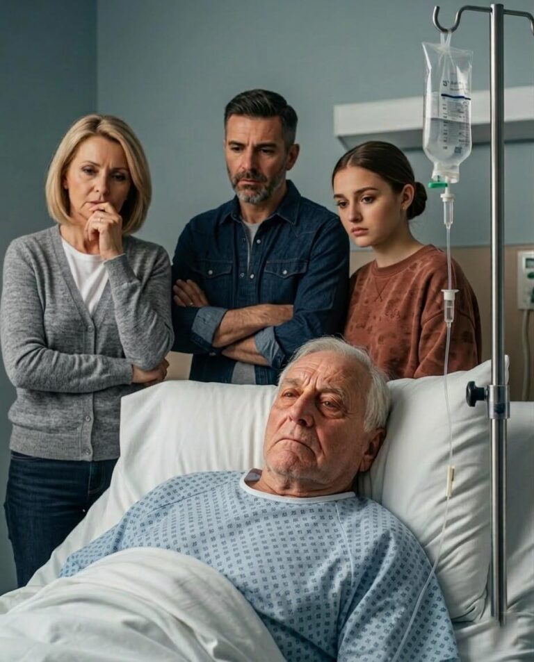 When our children returned to the hospital the next morning—pretending to be attentive, pretending to care—my bed was empty. The nurse simply said: