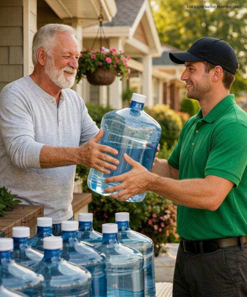 A 75-year-old man ordered 14 large water jugs every day. The delivery man began to grow suspicious and called the police. When the door opened, everyone was left speechless.