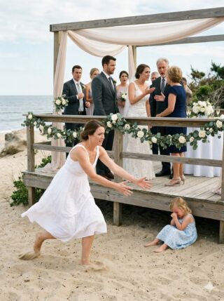 I Never Told My Parents I Paid The $2 Million Bill For My Sister’s Wedding On My Private Island — But When My Daughter Accidentally Stepped On Her Dress And My Sister Lashed Out, I Carried My Child Away… And What Happened Next Left The Entire Wedding Speechless
