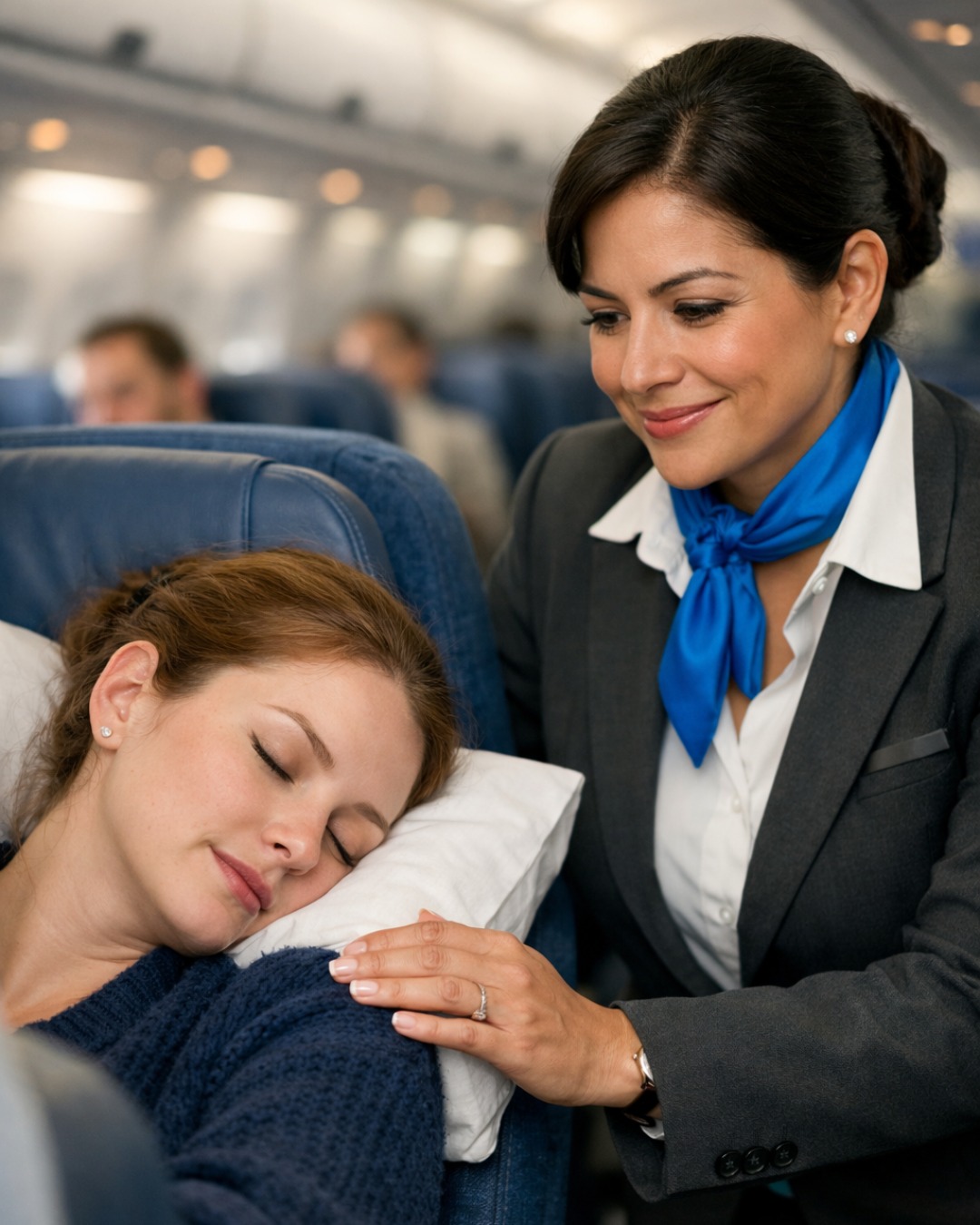 She Was Sleeping in 8A — When the Captain Asked if Any Combat Pilots Were on Board
