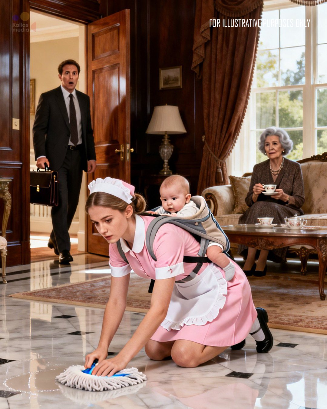 A millionaire discovers his housekeeper is about to lose her baby because of poverty… and what he does changes all of their lives.