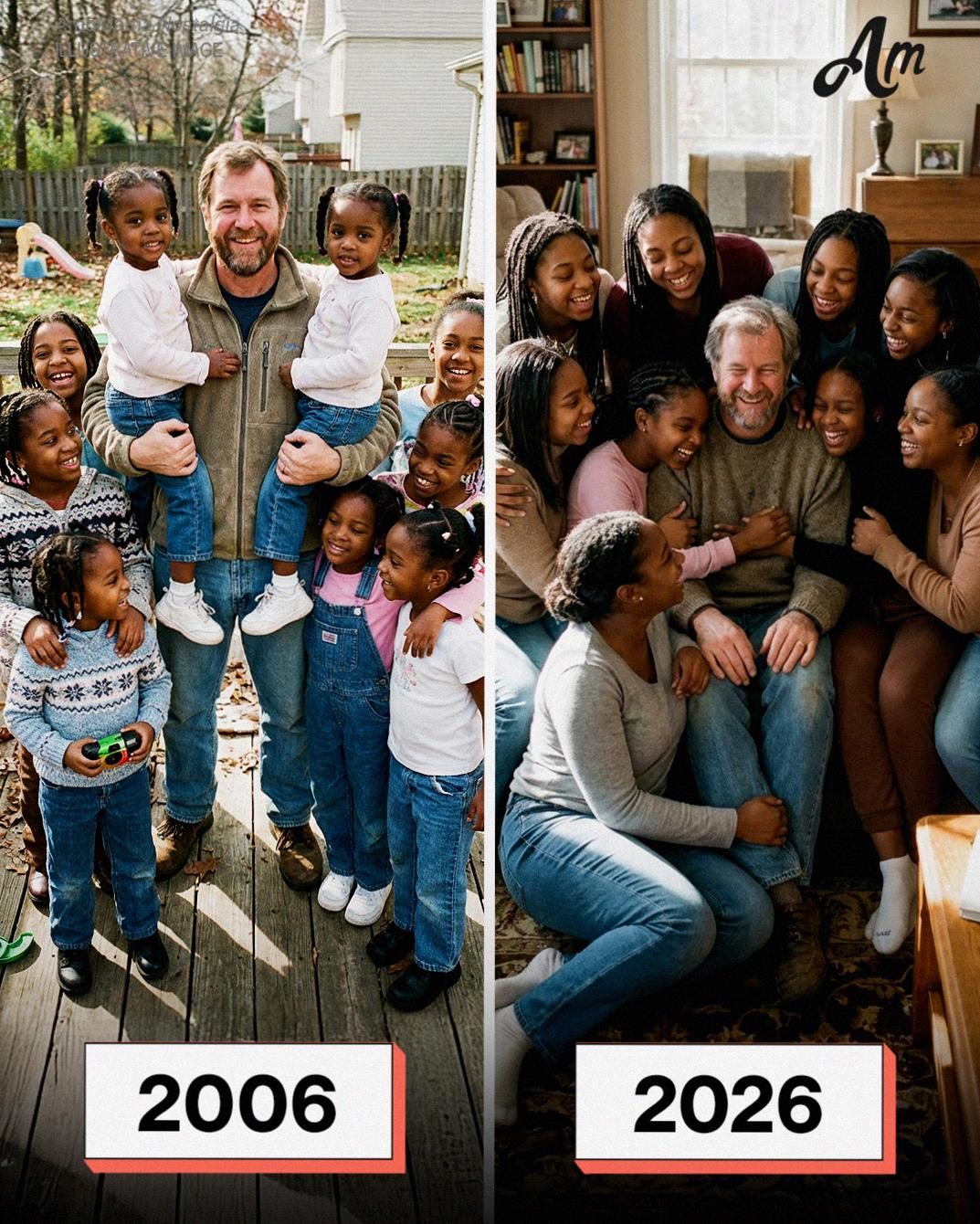 I Became the Father of 9 Girls After My First Love Passed Away – What They Had Hidden From Me Left Me Speechless