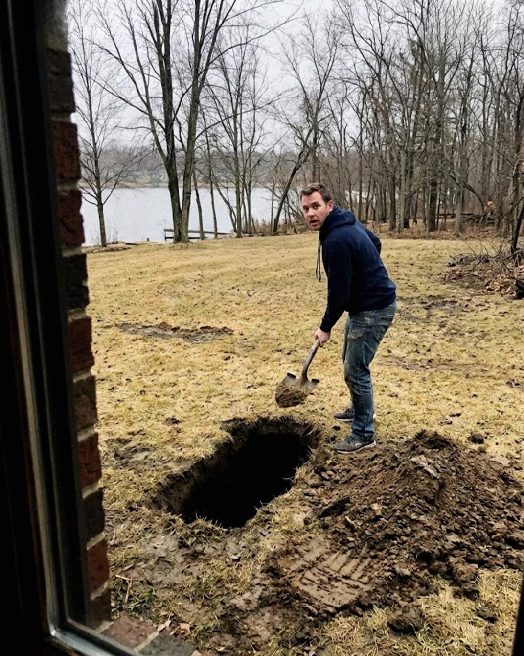 I Thought My Husband and 7-Year-Old Daughter Were Riding the Teacups at Disneyland – Instead I Saw Him Digging Something Into the Ground Behind Our Lake House