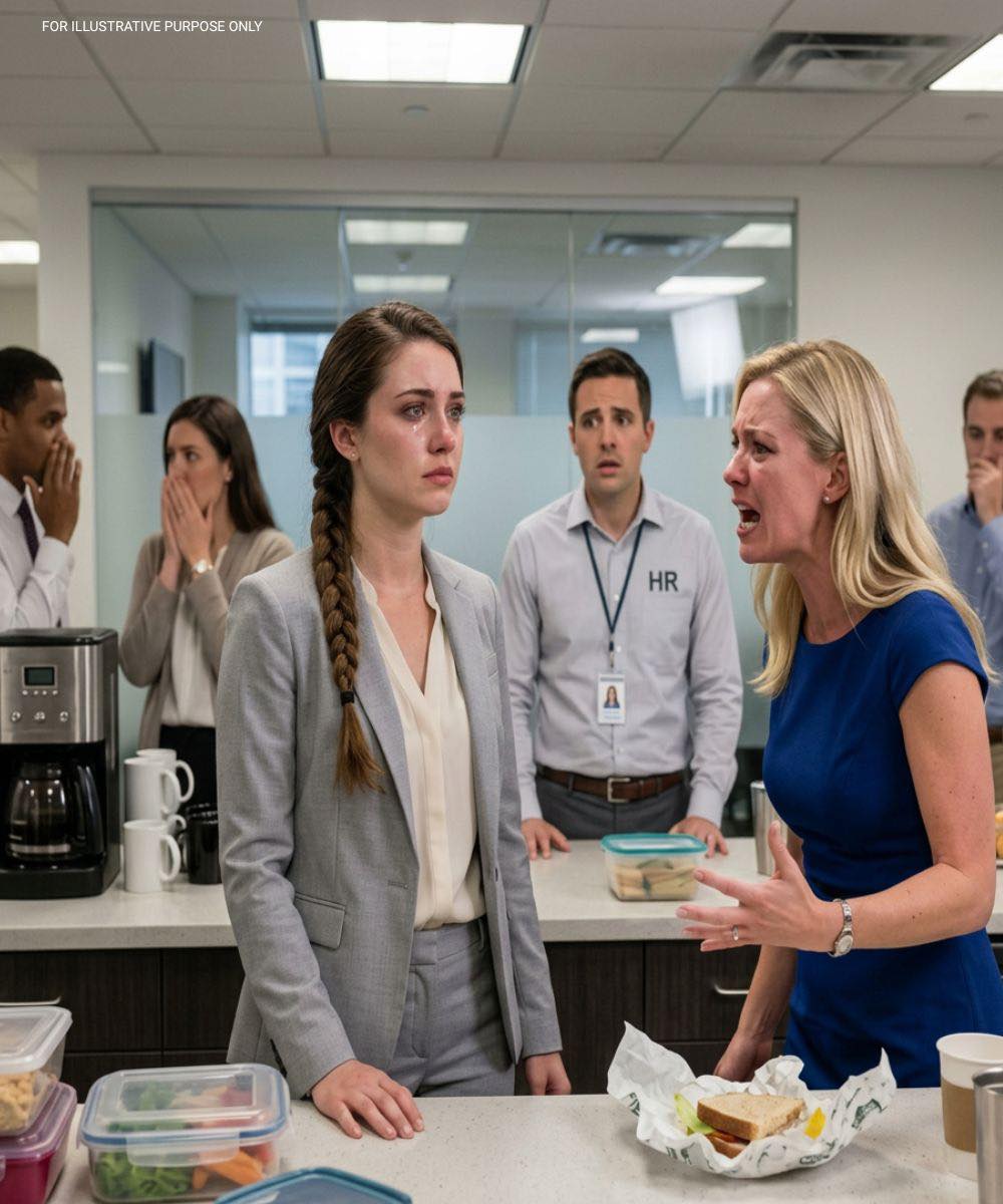 She stole my lunch twelve times. HR did nothing so I made her a special sandwich. She ate every bite. Avocado destroys careers.