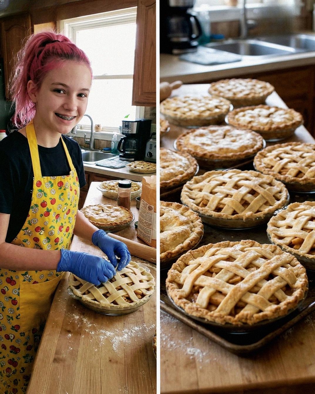 My 14-Year-Old Daughter Baked 40 Apple Pies for the Local Nursing Home – I Started Shaking When Two Armed Officers Knocked on My Door at Dawn