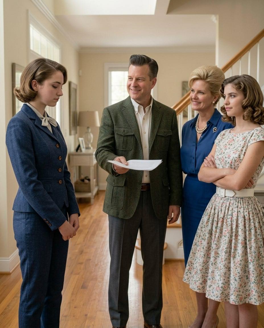 After graduating, I secured my grandparents’ $1M estate in a trust. Last week, my parents claimed the house was now my sister’s and told me to leave. I said, “We’ll see.” Two days later, they came with movers… and froze at the sight waiting on the porch.