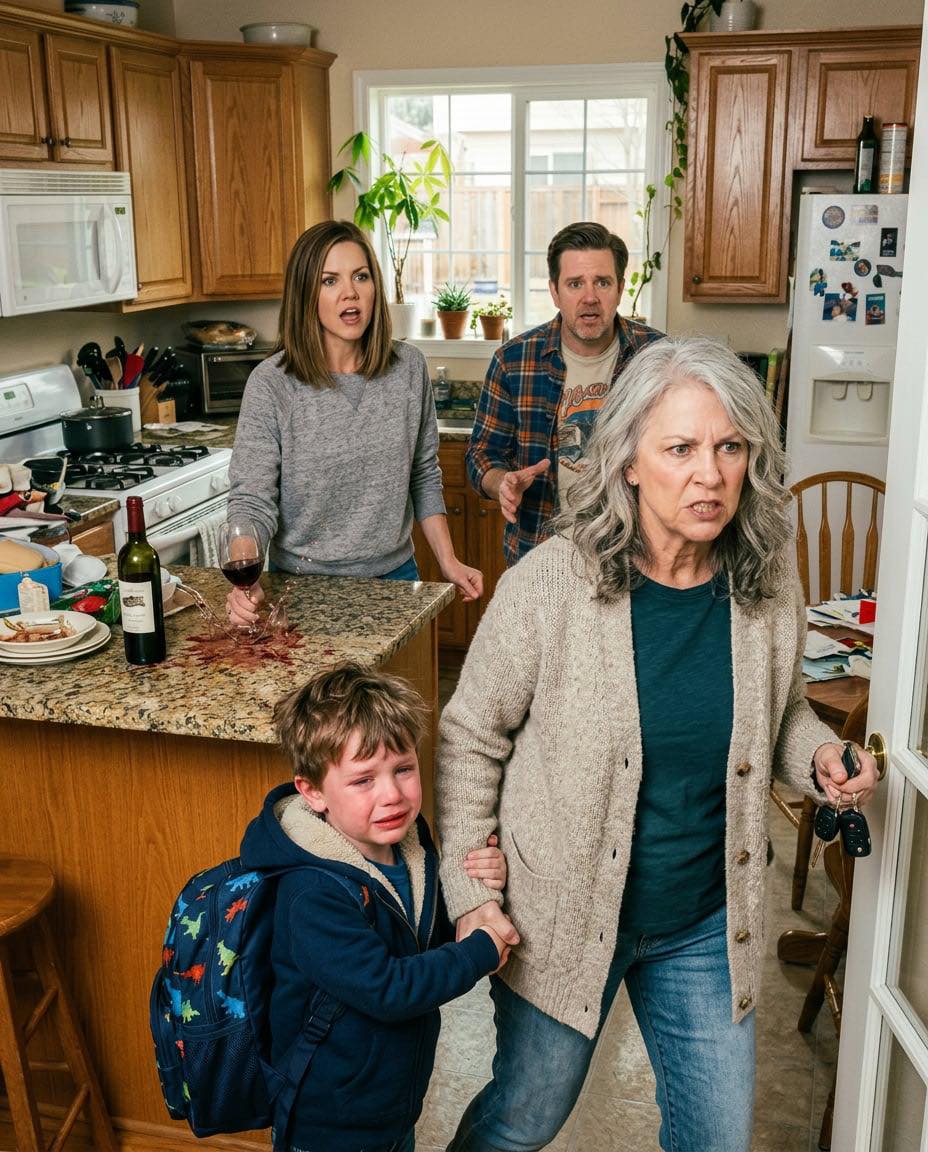 My grandson came home shaking, wrapped his arms around me, and whispered, “My parents left me in the car for two hours while they ate.” I said nothing. I took my keys, went straight to their house, stepped inside, and made one call that changed everything.
