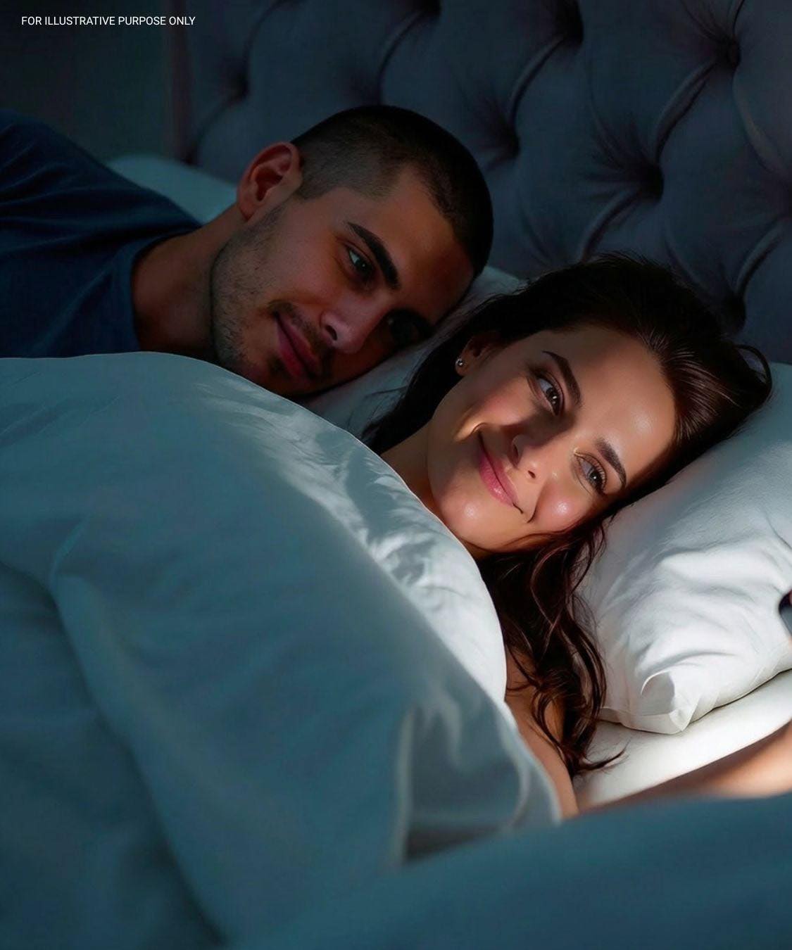 I got back early from a trip, my wife wasn’t home. I called her—she said she was in our bed.