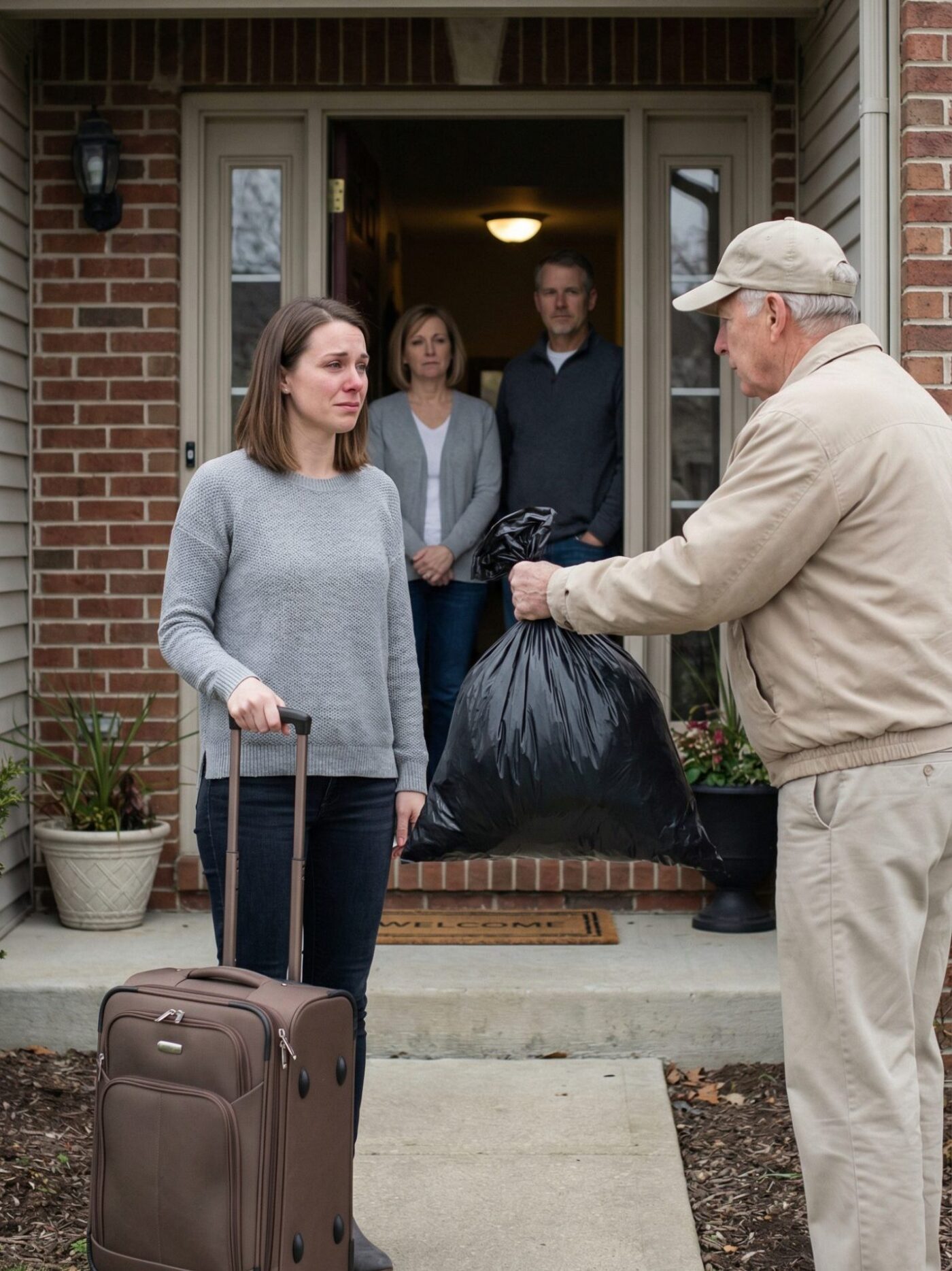 My Mother-In-Law Threw Me Out Of The House While My Weak Husband Stayed Silent. As I Was Leaving, My Father-In-Law Called My Name And Said, “On Your Way Out, Take This Bag Of Trash With You.” The Look In His Eyes Said More Than His Words… And In The End, I Realized It Was Never Trash—It Was What Would Help Me Take My Life Back.