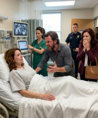 “It’s just a b:ruise, don’t make a scene,” my husband whispered as I lay in the hospital bed. But when the ER nurse saw the security footage, she made one call that changed everything. My MIL’s face went pale when the police arrived… Then…