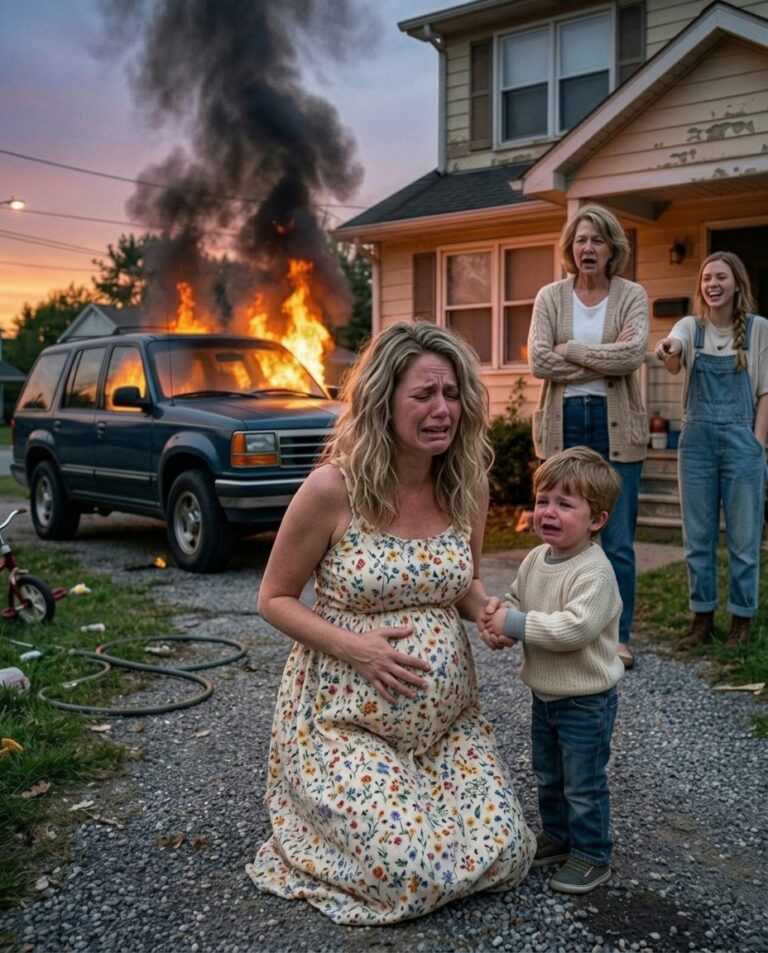 I went into labor, but my mother coldly said, “The hospital? Dinner comes first!” Then my sister laughed and set our car on fire. “Another useless human? What’s the point?