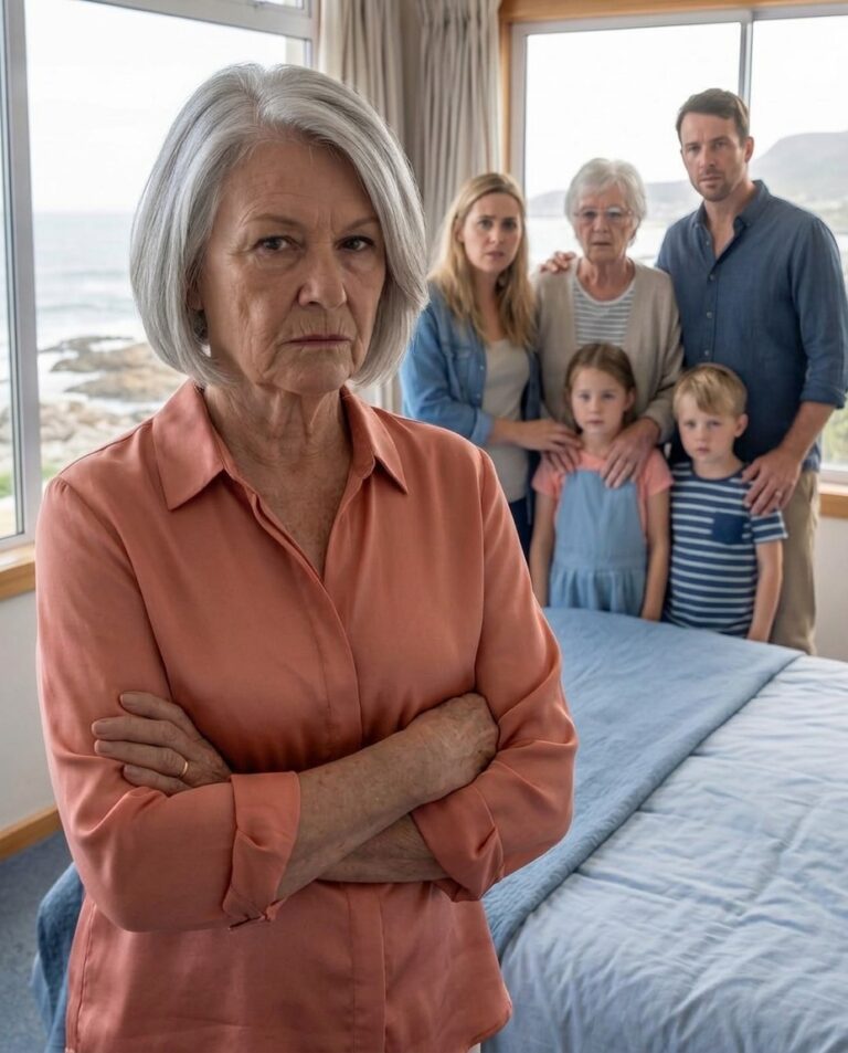 I bought the beach house with my husband’s inheritance, thinking I would finally have some peace. Then the phone rang. “Mom, we’re all going this summer… but you can stay in the back room,” my son said. I smiled and replied, “Of course.”