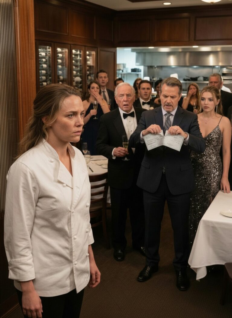 I built that restaurant with my own hands, but on opening night, my father looked me in the eye and said, ‘Stay in the kitchen. Your sister is entertaining the VIP investors tonight.’ So I walked out. Ten minutes later, the lead investor stood up in a silent dining room and announced, ‘The Michelin-star chef I came to fund just texted me that she quit.’ Then he tore up a $5 million check in front of everyone. That should’ve been the end of the story… but it was only the beginning.